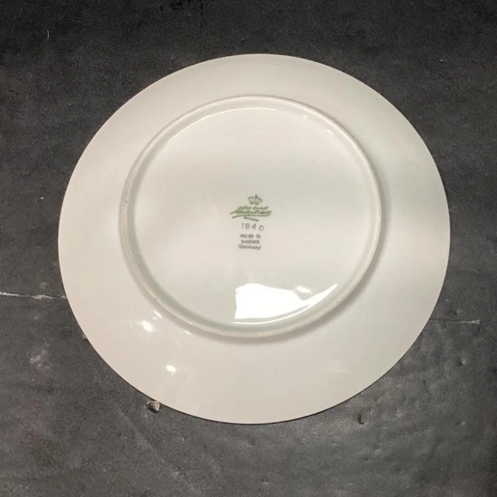 Alboth & Kaiser Bavaria Salad Plates,‎ Set of 2, Vintage Blue Floral Tableware